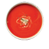 Bowl with tomato soup