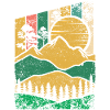 Berg Wald Sonne