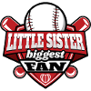 Little sister bigger baseball fan