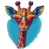 Giraffe mit Durchblick
