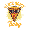 Slice Slice Pizza Sonnenbrille Pizzeria