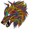 loup couleur
