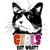 Girls eat something
