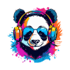 bunter Panda DJ