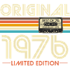 Original 1976 Jahrgang Vintage Geburtstag Retro