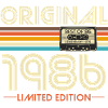 Original 1986 Jahrgang Vintage Geburtstag Retro
