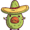 Avocado messicano con sombrero – Kulturelles De