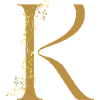 Buchstabe K mit schnörkel