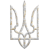 Ukraine våbenskjold Jagtfalk Trident Trident Marmor 2