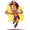 Handball Playing Boy - Kids Handball