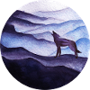 Coyote silhouette