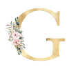 G Personalisierbar Monogramm Floral