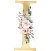 Customizable Monogram I Floral