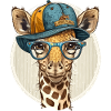 Girafe à la mode