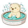 Relaxing Polar Bear