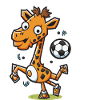 Goal-Scoring Giraffe