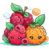 Kawaii raspberries