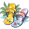Floral sandals