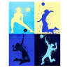 volleyball, volleyballerin, beachball,graffiti