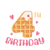 4th Birthday Waffle