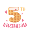 5th Birthday Waffle