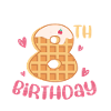 8th Birthday Waffle