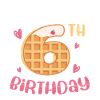 6th Birthday Waffle