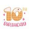10th Birthday Waffle