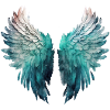 Painted Aquatic Angel Wings