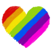 Pride rainbow heart