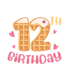 12th Birthday Waffle