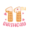 11th Birthday Waffle
