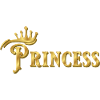 PRINCESS SIGNATURE WITH GOLDEN CROWN