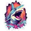 Shark Flower Oceanographer Diver Gift