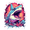 Shark Flower Oceanographer Diver Gift