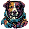 Australian Shepherd Astronaut