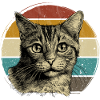 Retro Katze Kätzchen