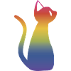 Regenbogen Katze
