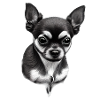 Mignon Chihuahua à poil court