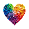 Regenbogen Herz