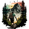 Hiking Outdoor Nature Motif