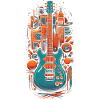 Retro Base Gitarre