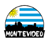 Montevideo Uruguay Flag Skyline Silhuet Rejse