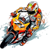 Racing motorcycle n°77