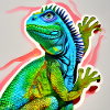 Green Iguana Portrait