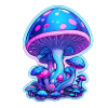 magic mushrooms blue