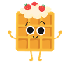 Kawaii waffle