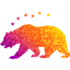 Bear And Stars Geometric