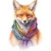 Fox with scarf
