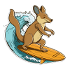 Kangaroo Surfer
